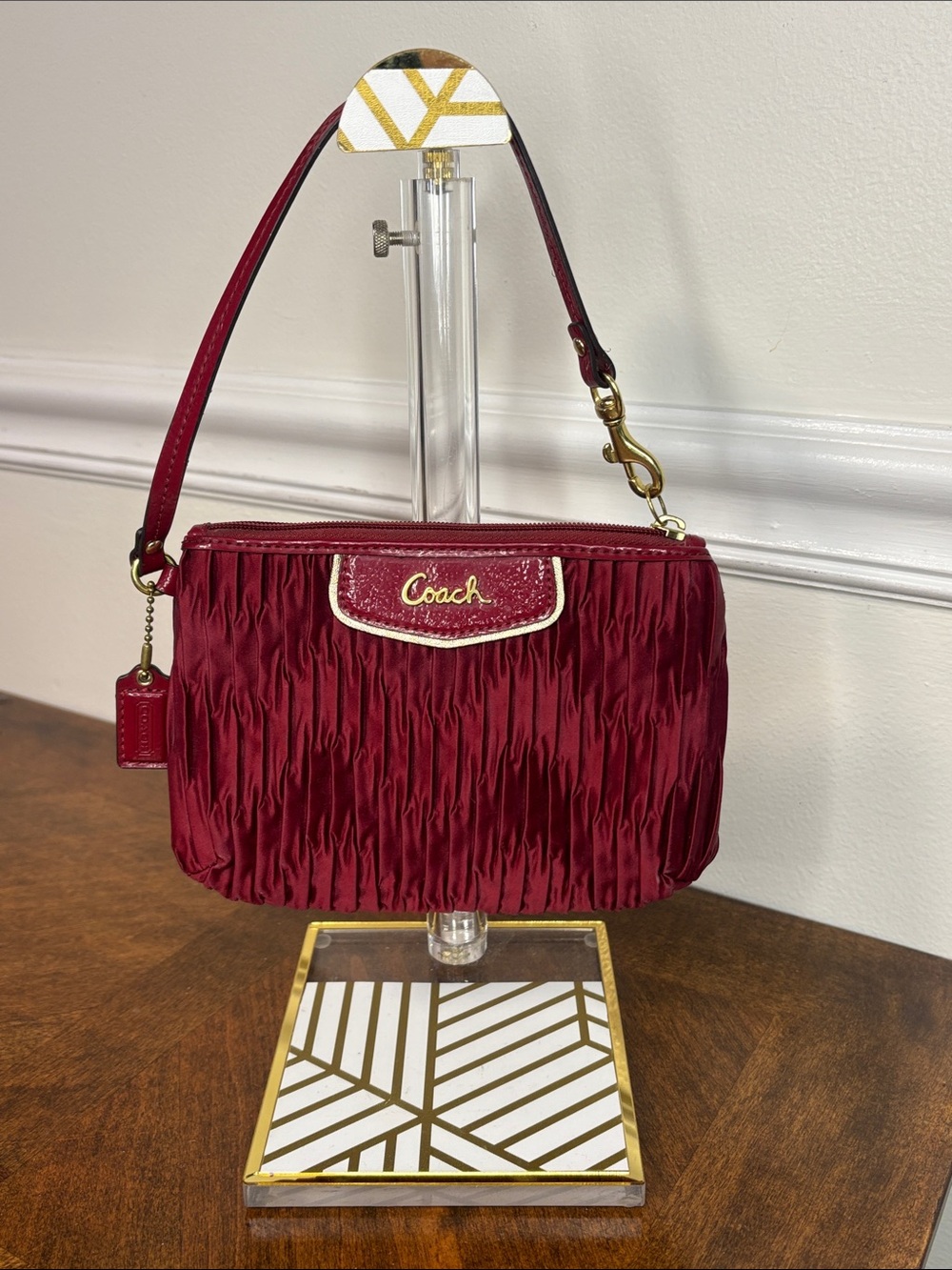 COACH Vintage Coach Ashley Satin Wristlet W/ Original Hangtag (EUC) - Picture 9 of 10